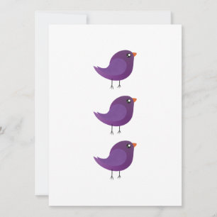 Kids cute birdy card