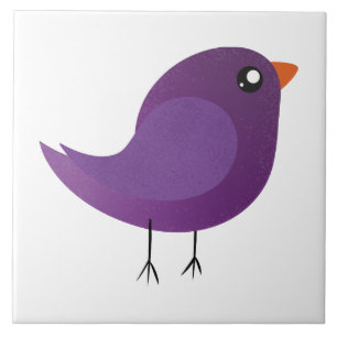 Kids cute birdy  ceramic tile