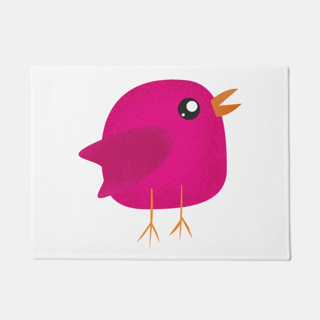 Kids cute birdy   doormat (Front)