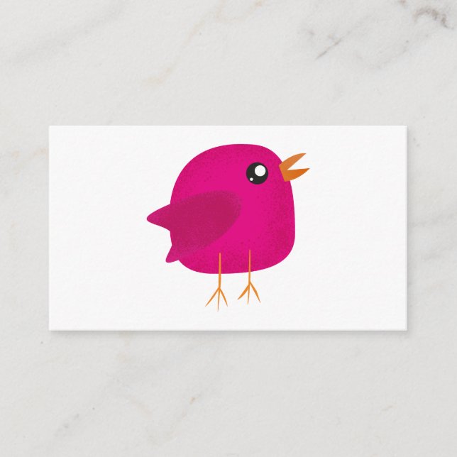 Kids cute birdy  enclosure card (Front)