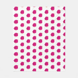 Kids cute birdy fleece blanket