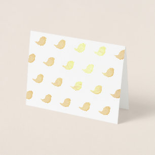 Kids cute birdy  foil card