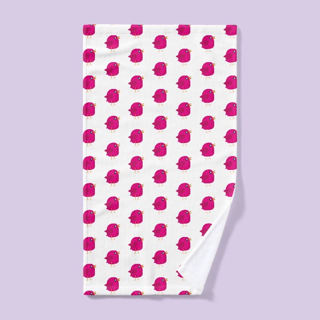 Kids cute birdy  hand towel (Hand Towel)