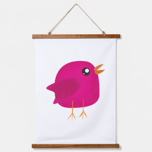 Kids cute birdy hanging tapestry