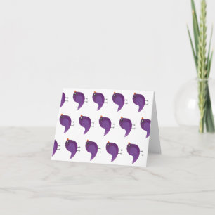 Kids cute birdy holiday card