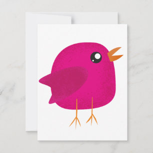 Kids cute birdy holiday card