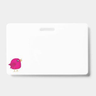 Kids cute birdy   ID badge