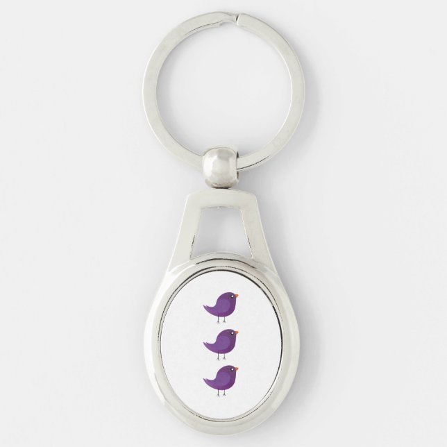 Kids cute birdy  key ring (Front)