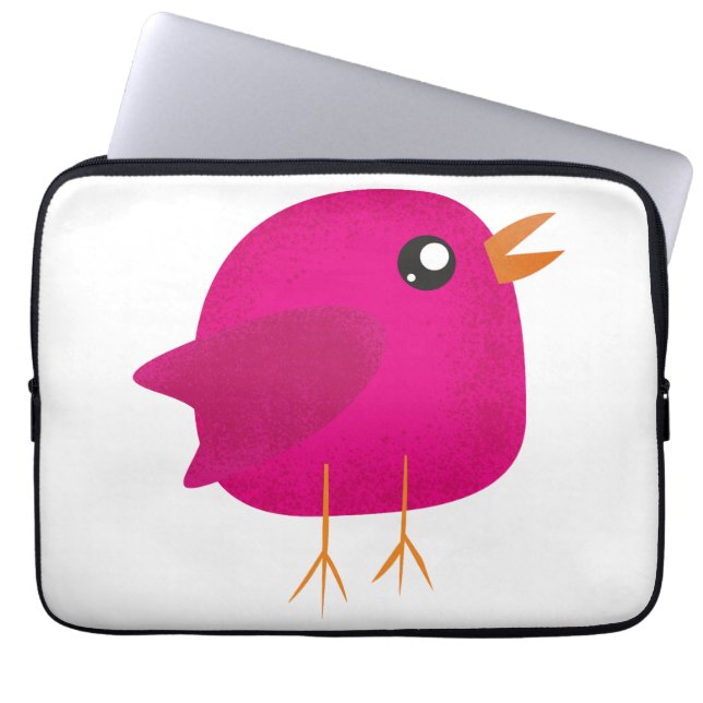 Kids cute birdy   laptop sleeve (Front)