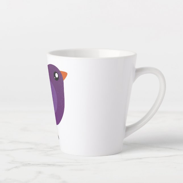 Kids cute birdy   latte mug (Right)