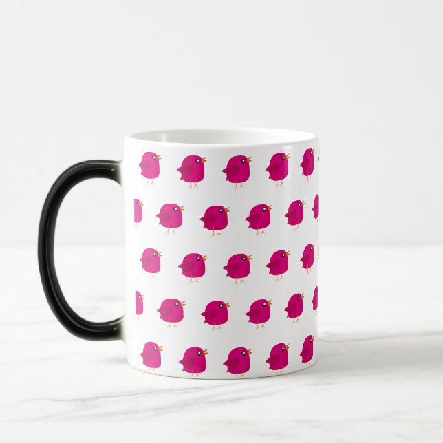 Kids cute birdy   magic mug (Left)