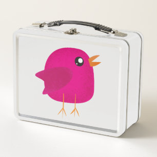 Kids cute birdy   metal lunch box