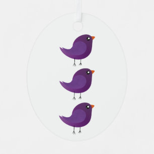 Kids cute birdy  metal tree decoration