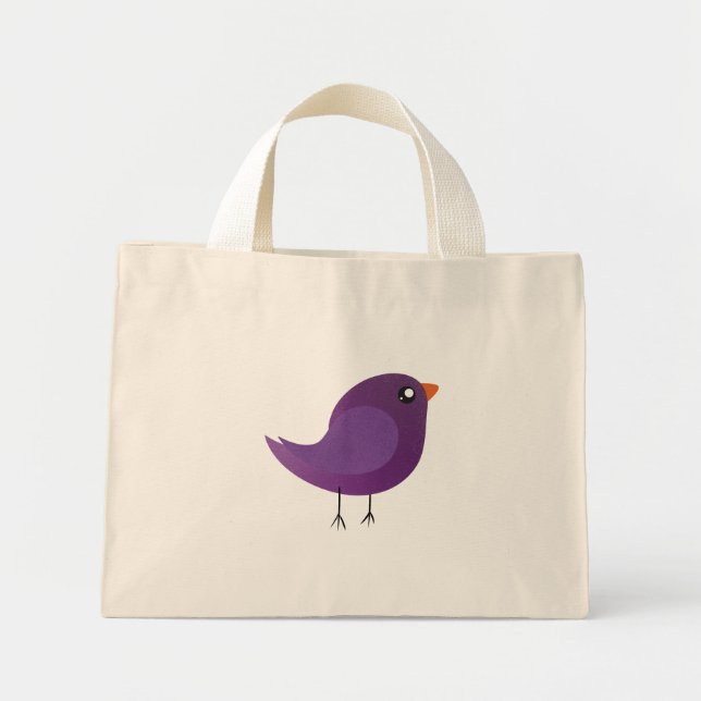 Kids cute birdy  mini tote bag (Front)