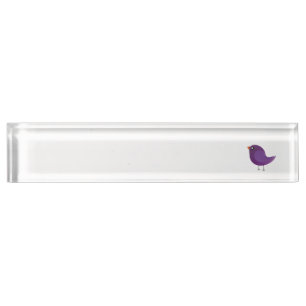 Kids cute birdy nameplate
