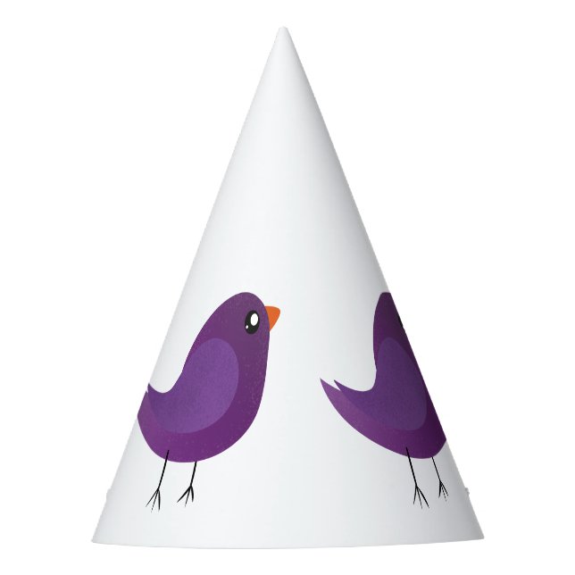 Kids cute birdy  party hat (Front)