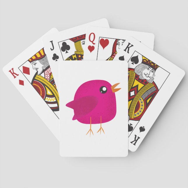 Kids cute birdy  playing cards (Back)