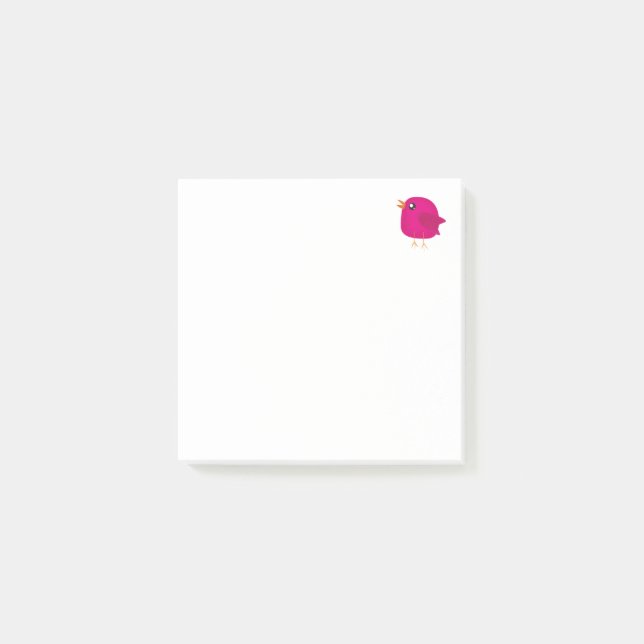 Kids cute birdy  post-it notes (Front)