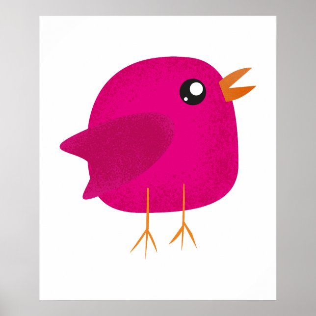 Kids cute birdy   poster (Front)