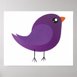 Kids cute birdy  poster