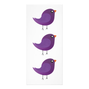 Kids cute birdy rack card