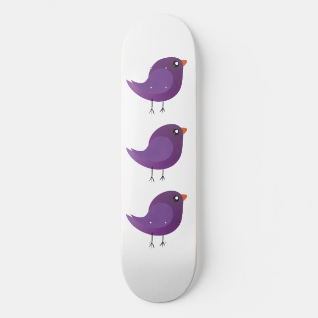 Kids cute birdy  skateboard (Front)