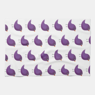 Kids cute birdy tea towel