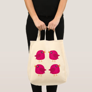 Kids cute birdy tote bag