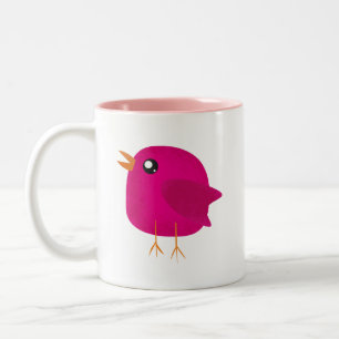 Kids cute birdy  Two-Tone coffee mug