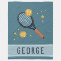 Kids Cute Blue Tennis Sports Boys