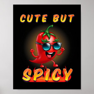 Kids Cute But Spicy Mexican Cinco De Mayo Chilli B Poster