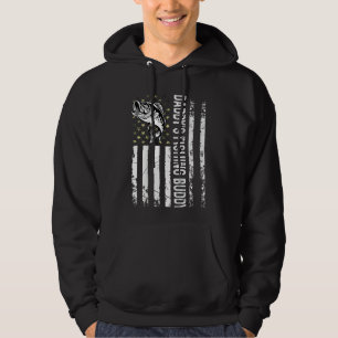 Kids Cute Daddy's Fishing Buddy Young Fisherman 1 Hoodie