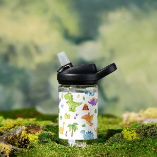 Kids Cute Dinosaur Pattern Water Bottle