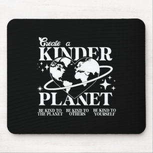 Kids Cute Earth Day Create A Kinder Planet Toddler Mouse Pad