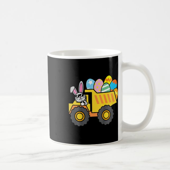 Kids Cute Easter Egg Truck Easter Bunny Boys Kids  Coffee Mug (Right)