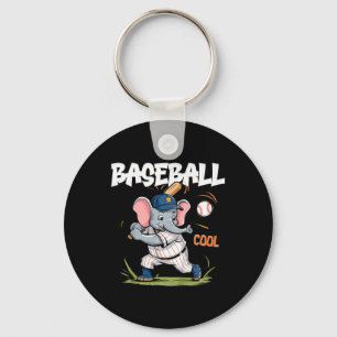 Kids Cute Elephant Playing Bysebyll For Boys Girls Key Ring