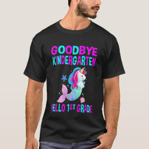 Kids Cute Goodbye Kindergarten Graduation Hello 1s T-Shirt