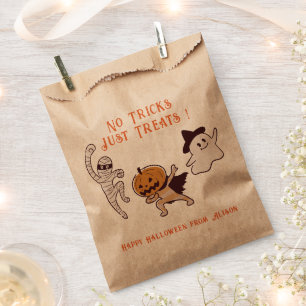 Kids Cute Halloween Trick or Treat Thank you Favour Bag