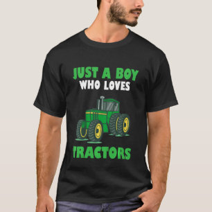 Kids Cute Kids Farm lovin Lifestyle Just A Boy Who T-Shirt