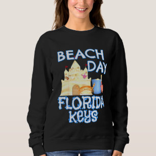 Kids Cute Kids Florida Keys Beach Day Vacation Sou Sweatshirt