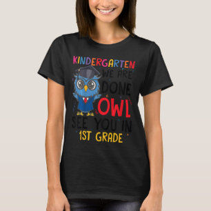 Kids  Cute Kindergarten Graduation Owl See You In  T-Shirt