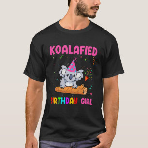 Kids Cute Koalafied Birthday Girls Koala Bear Ki T-Shirt