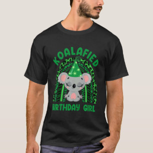 Kids Cute Koalafied Birthday Girls  Koala Bear  Ki T-Shirt
