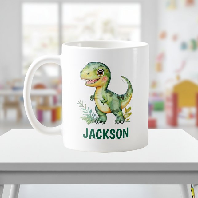 Kids Cute Personalized Dinosaur Mug (Creator Uploaded)