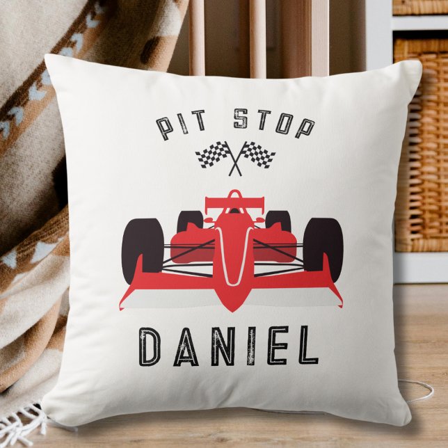 Kids Cute Red Racing Car  Cushion (Creator Uploaded)