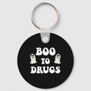 Kids Cute Red Ribbon Week Say Boo To Say Yes To Ha Key Ring