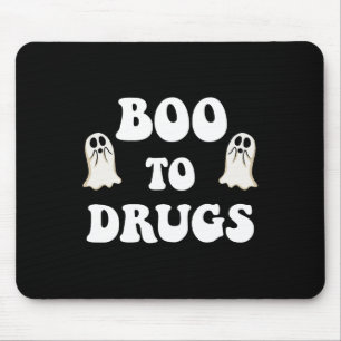 Kids Cute Red Ribbon Week Say Boo To Say Yes To Ha Mouse Pad