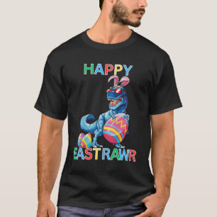 Kids Cute Rex Dino Happy East Rawr Easter Holidays T-Shirt