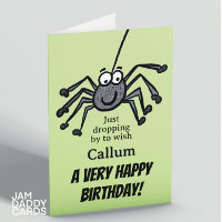 Kids Cute Spider Customisable Birthday