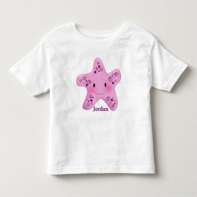 Kid's Cute Starfish Toddler T-Shirt (Front)